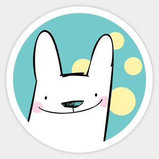 White rabbit Sticker